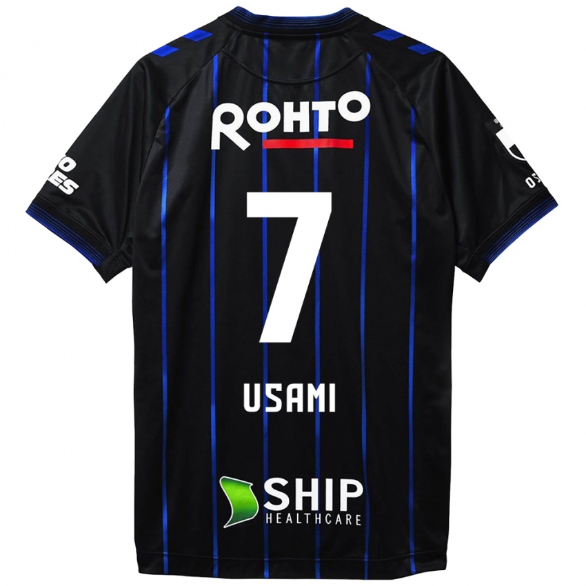 Niño Camiseta Takashi Usami #7 Azul Negro 1ª Equipación 2024/25 La Camisa Argentina