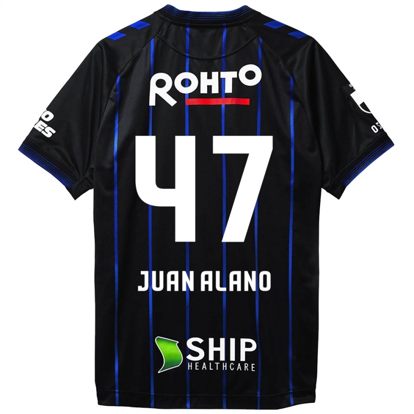 Niño Camiseta Juan Alano #47 Azul Negro 1ª Equipación 2024/25 La Camisa Argentina