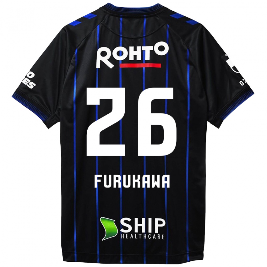 Niño Camiseta Kanta Furukawa #26 Azul Negro 1ª Equipación 2024/25 La Camisa Argentina