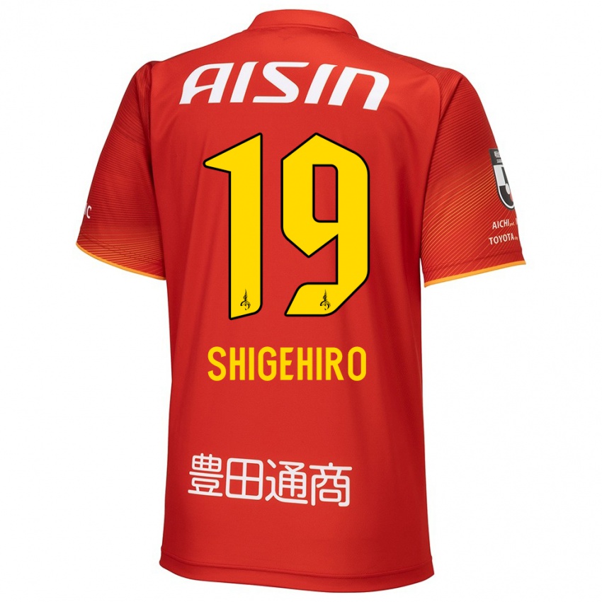 Niño Camiseta Takuya Shigehiro #19 Rojo Blanco Amarillo 1ª Equipación 2024/25 La Camisa Argentina