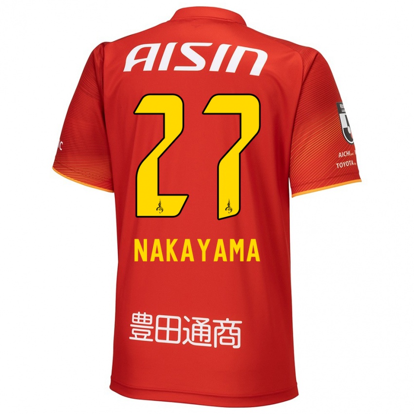 Niño Camiseta Katsuhiro Nakayama #27 Rojo Blanco Amarillo 1ª Equipación 2024/25 La Camisa Argentina