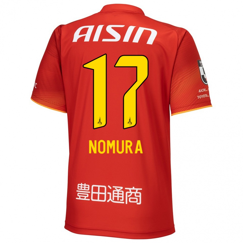 Niño Camiseta Yuto Nomura #17 Rojo Blanco Amarillo 1ª Equipación 2024/25 La Camisa Argentina