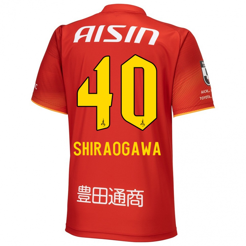 Niño Camiseta Rekuto Shiraogawa #40 Rojo Blanco Amarillo 1ª Equipación 2024/25 La Camisa Argentina