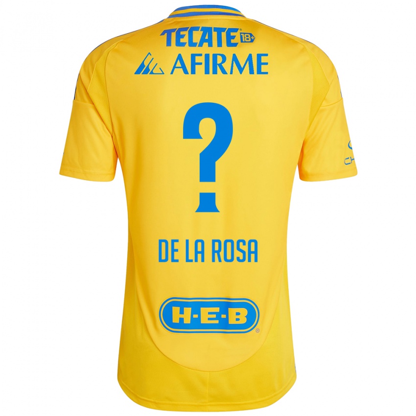 Niño Camiseta Luis De La Rosa #0 Oro Amarillo 1ª Equipación 2024/25 La Camisa Argentina