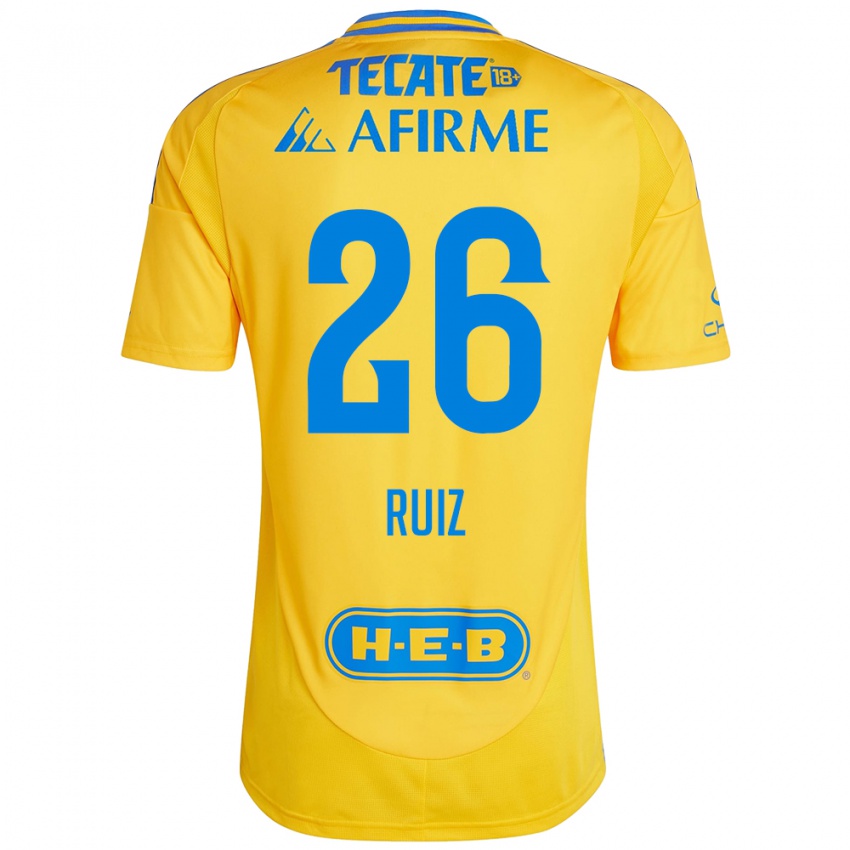 Niño Camiseta Michel Ruiz #26 Oro Amarillo 1ª Equipación 2024/25 La Camisa Argentina