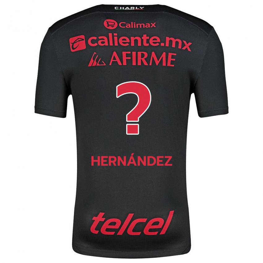 Niño Camiseta Betsiel Hernández #0 Negro Rojo 1ª Equipación 2024/25 La Camisa Argentina