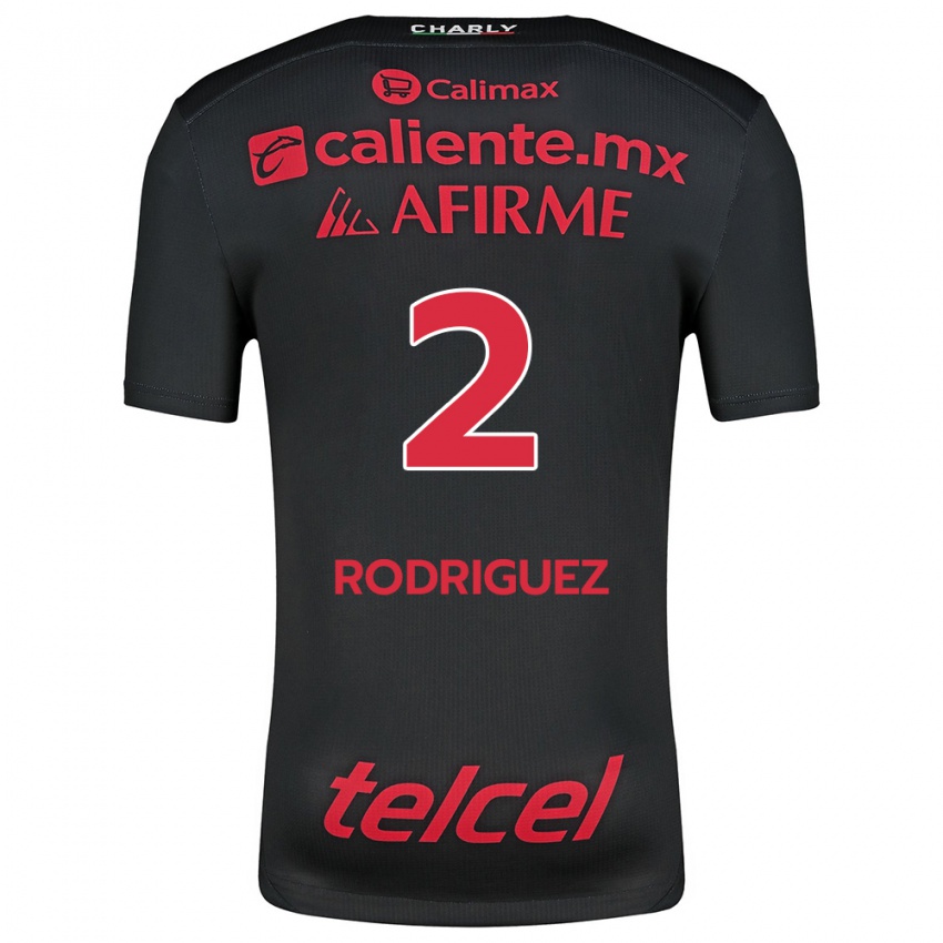 Niño Camiseta Antonio Rodríguez #2 Negro Rojo 1ª Equipación 2024/25 La Camisa Argentina