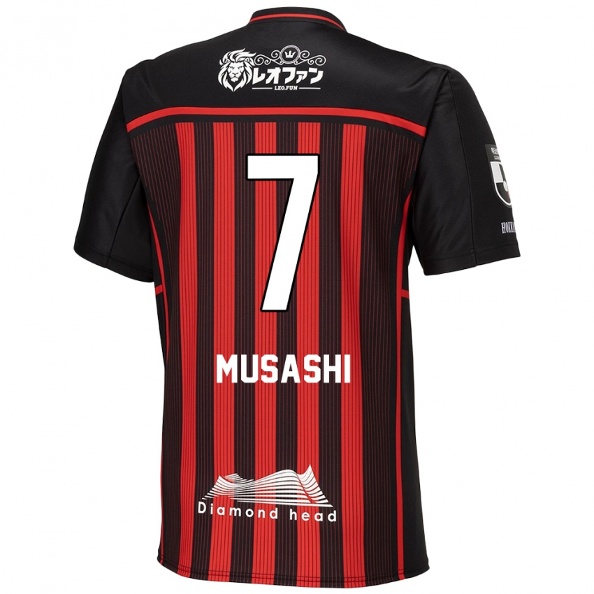 Niño Camiseta Musashi Suzuki #7 Negro Rojo 1ª Equipación 2024/25 La Camisa Argentina