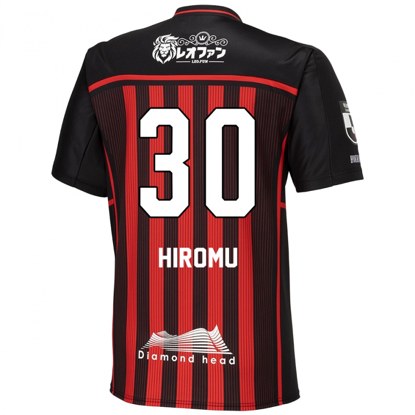 Niño Camiseta Hiromu Tanaka #30 Negro Rojo 1ª Equipación 2024/25 La Camisa Argentina