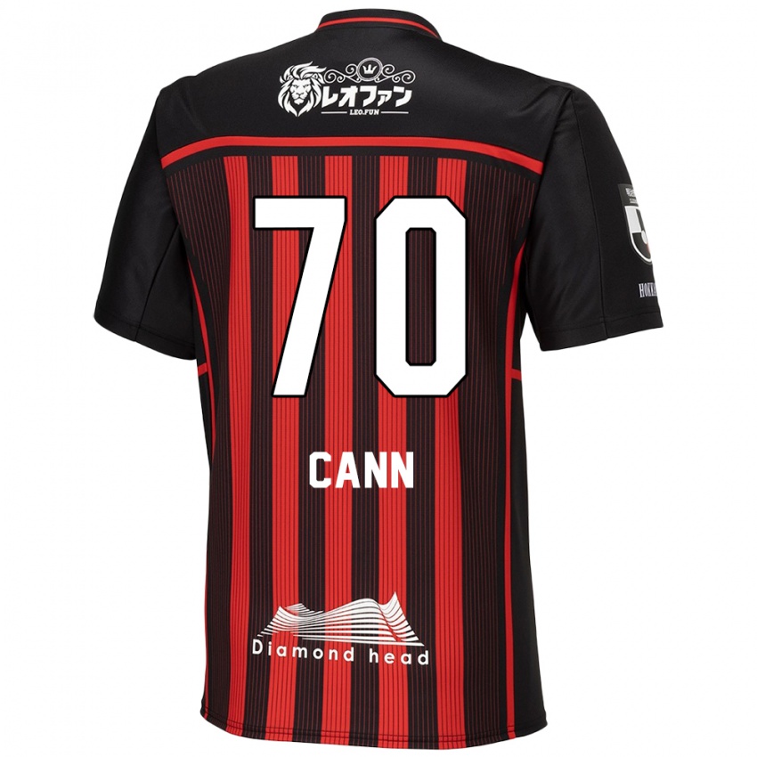 Niño Camiseta Francis Cann #70 Negro Rojo 1ª Equipación 2024/25 La Camisa Argentina