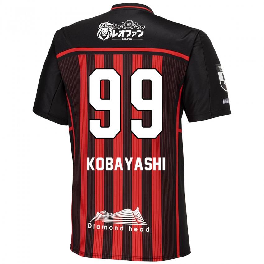 Niño Camiseta Yuki Kobayashi #99 Negro Rojo 1ª Equipación 2024/25 La Camisa Argentina