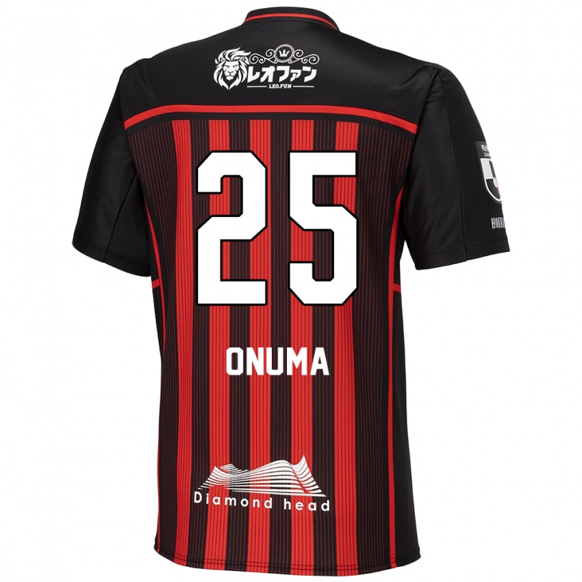 Niño Camiseta Akito Onuma #25 Negro Rojo 1ª Equipación 2024/25 La Camisa Argentina