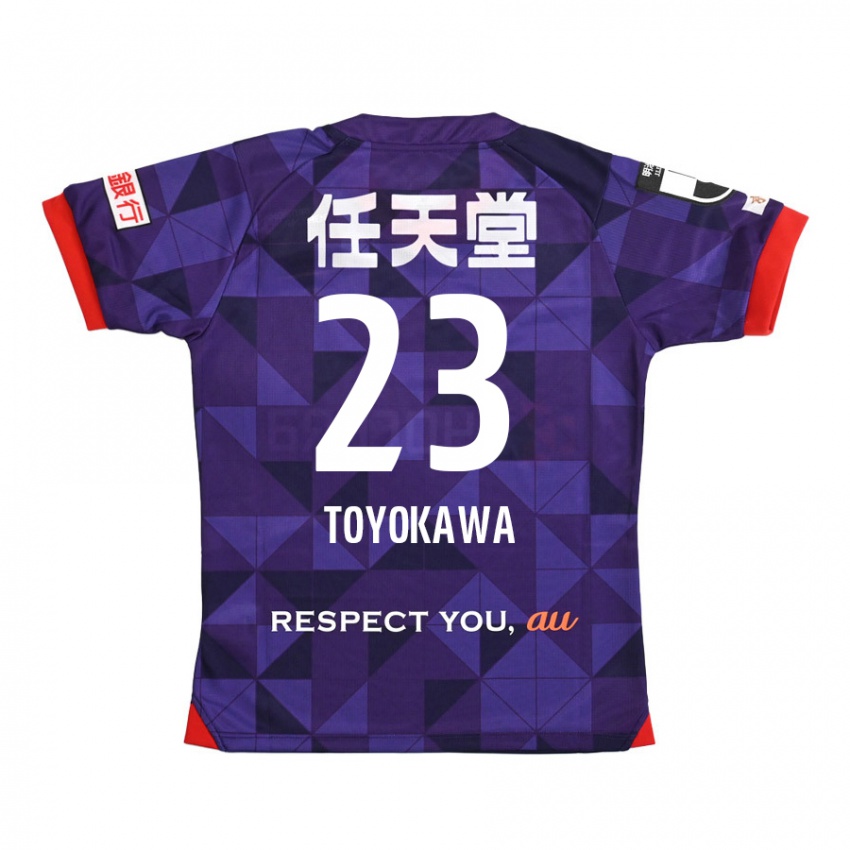 Niño Camiseta Yuta Toyokawa #23 Púrpura Blanco 1ª Equipación 2024/25 La Camisa Argentina