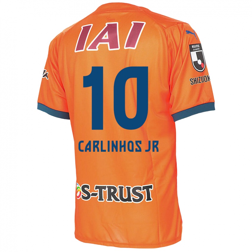 Niño Camiseta Carlinhos Junior #10 Naranja Azul 1ª Equipación 2024/25 La Camisa Argentina