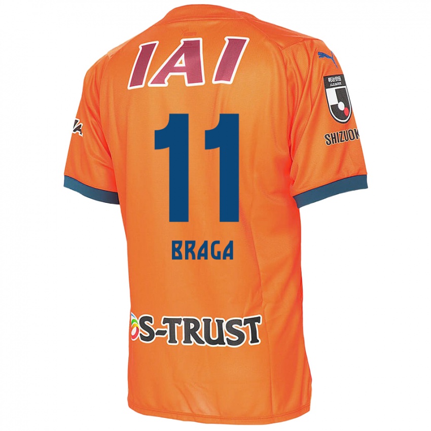 Niño Camiseta Lucas Braga #11 Naranja Azul 1ª Equipación 2024/25 La Camisa Argentina