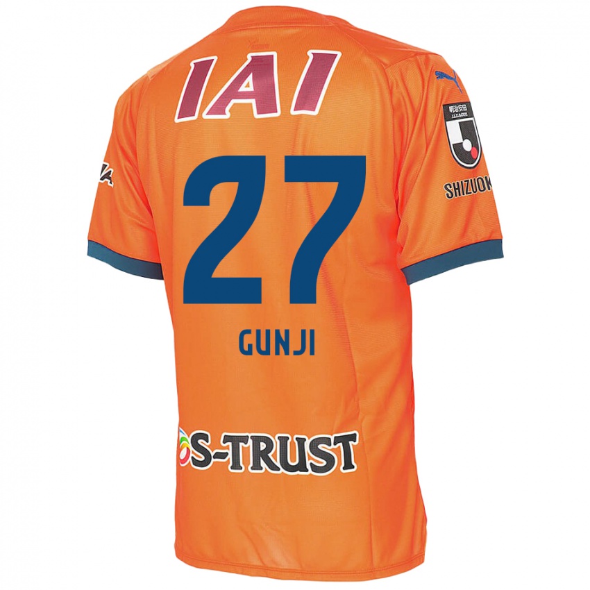 Niño Camiseta Riku Gunji #27 Naranja Azul 1ª Equipación 2024/25 La Camisa Argentina