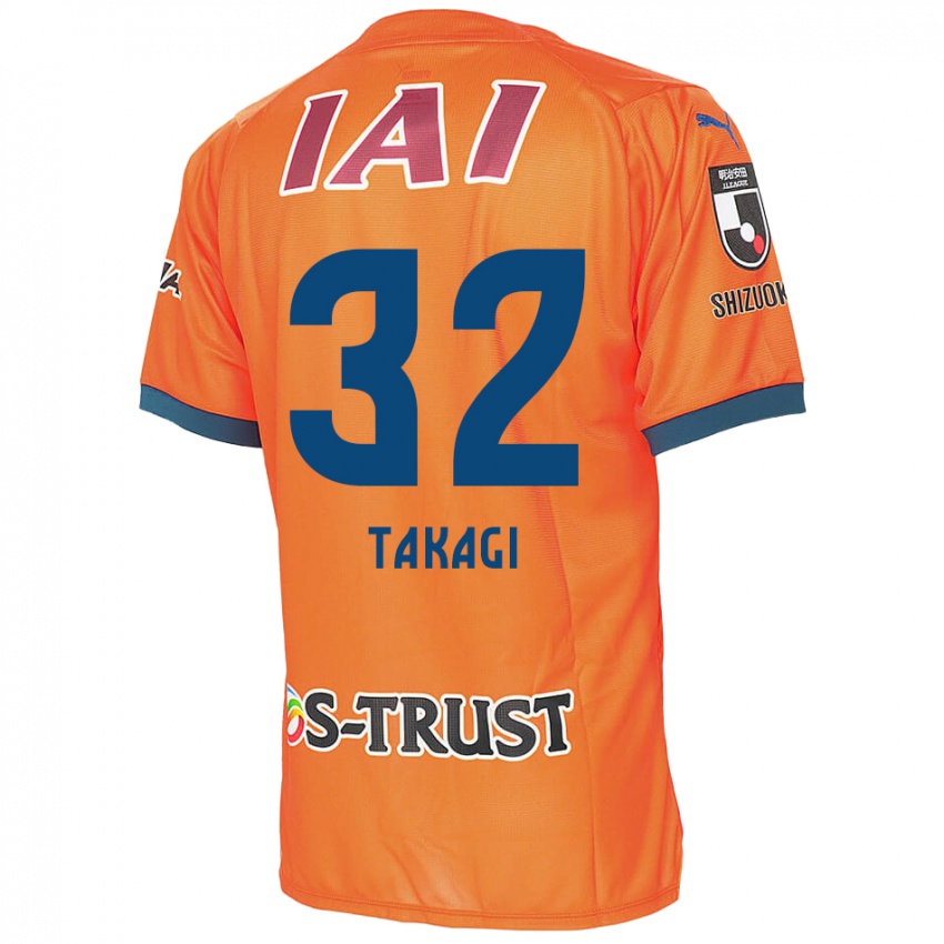 Niño Camiseta Sen Takagi #32 Naranja Azul 1ª Equipación 2024/25 La Camisa Argentina