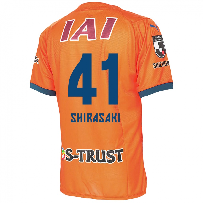 Niño Camiseta Ryohei Shirasaki #41 Naranja Azul 1ª Equipación 2024/25 La Camisa Argentina