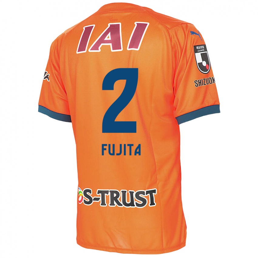 Niño Camiseta Shunsuke Fujita #2 Naranja Azul 1ª Equipación 2024/25 La Camisa Argentina