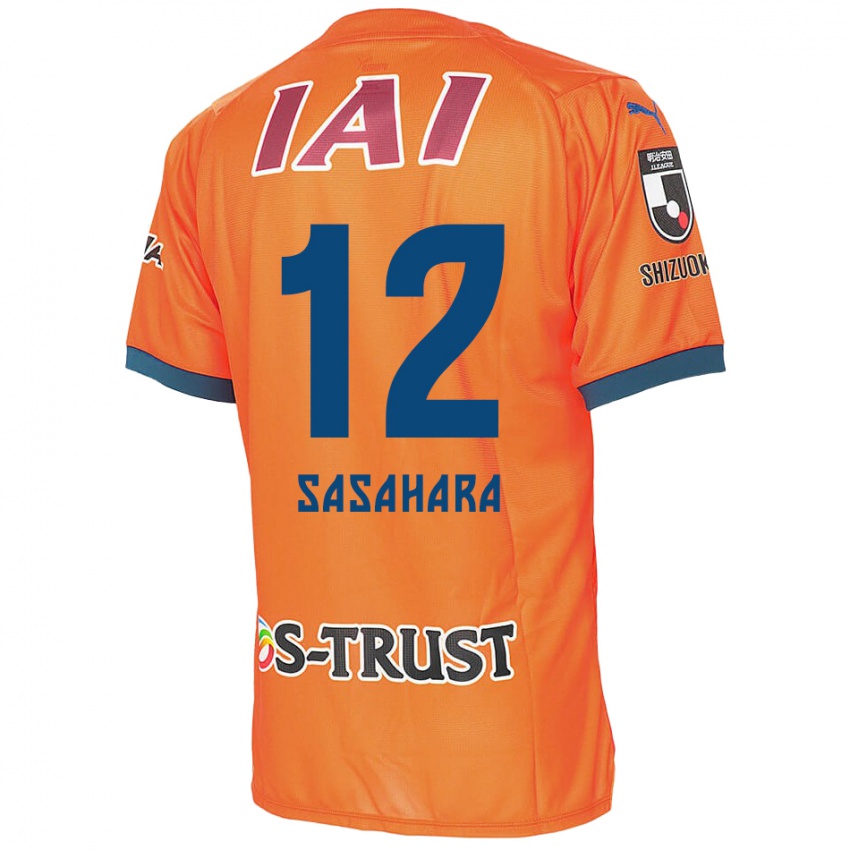 Niño Camiseta Kenshin Sasahara #12 Naranja Azul 1ª Equipación 2024/25 La Camisa Argentina