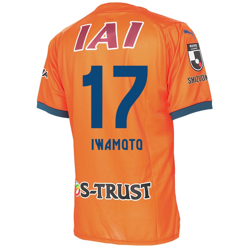 Niño Camiseta Shogo Iwamoto #17 Naranja Azul 1ª Equipación 2024/25 La Camisa Argentina