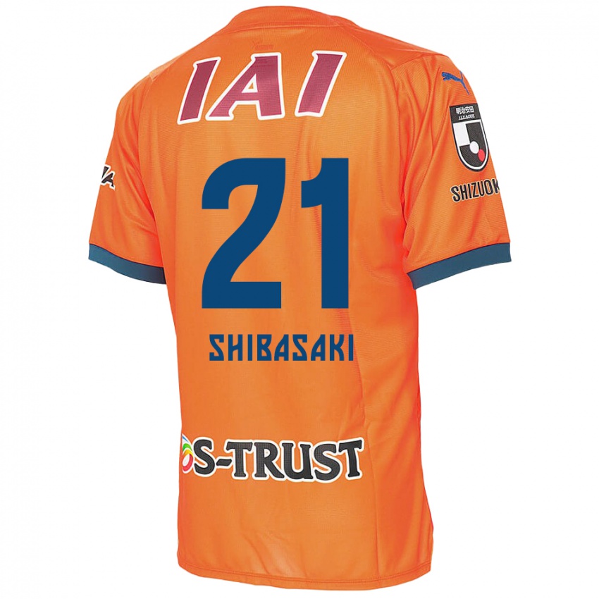 Niño Camiseta Kaito Shibasaki #21 Naranja Azul 1ª Equipación 2024/25 La Camisa Argentina