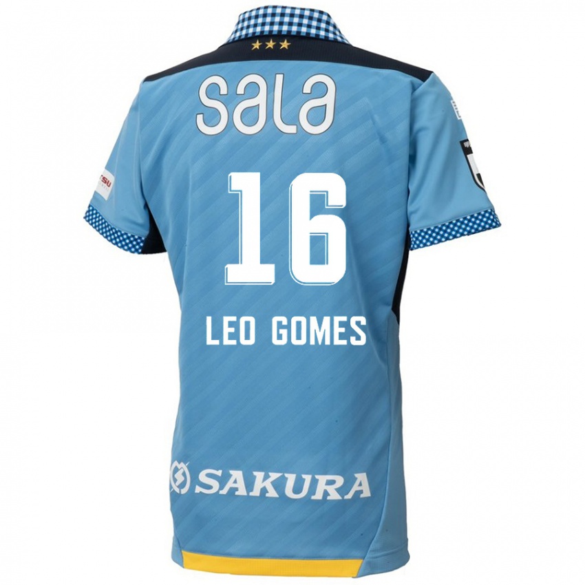 Niño Camiseta Léo Gomes #16 Azul Negro 1ª Equipación 2024/25 La Camisa Argentina