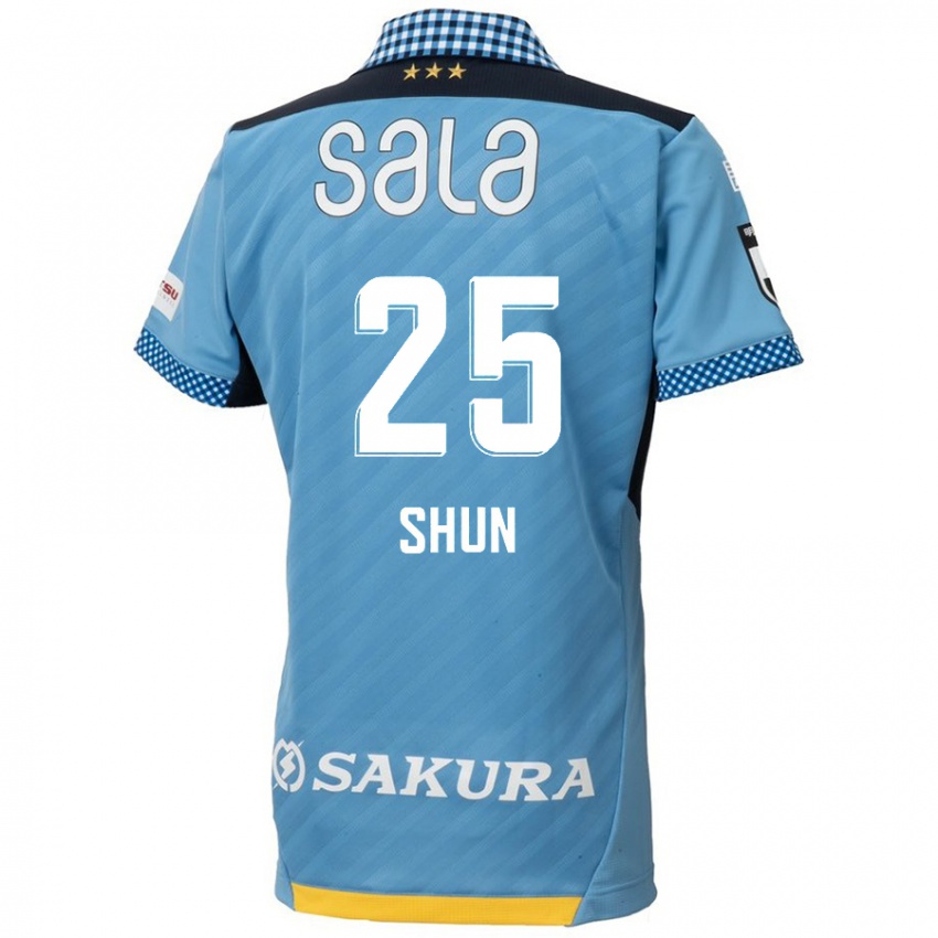 Niño Camiseta Shun Nakamura #25 Azul Negro 1ª Equipación 2024/25 La Camisa Argentina