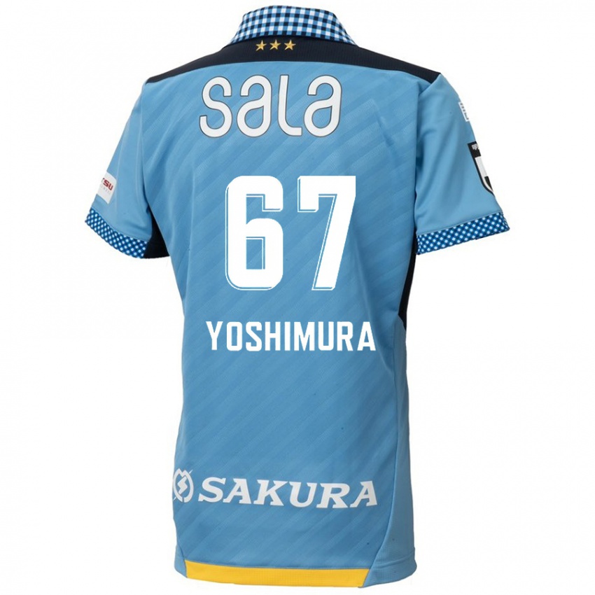 Niño Camiseta Ryusei Yoshimura #67 Azul Negro 1ª Equipación 2024/25 La Camisa Argentina