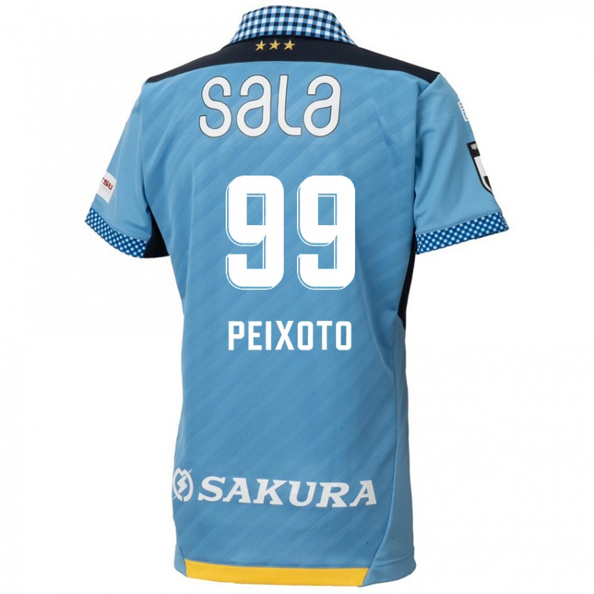 Niño Camiseta Matheus Peixoto #99 Azul Negro 1ª Equipación 2024/25 La Camisa Argentina