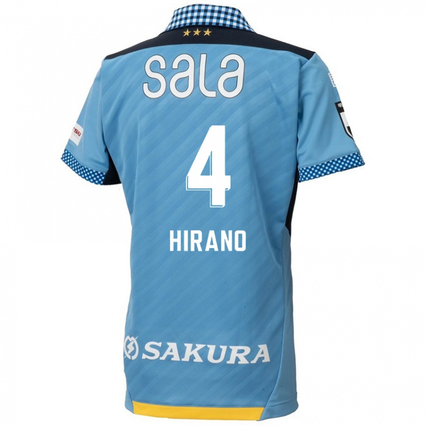 Niño Camiseta Rion Hirano #4 Azul Negro 1ª Equipación 2024/25 La Camisa Argentina