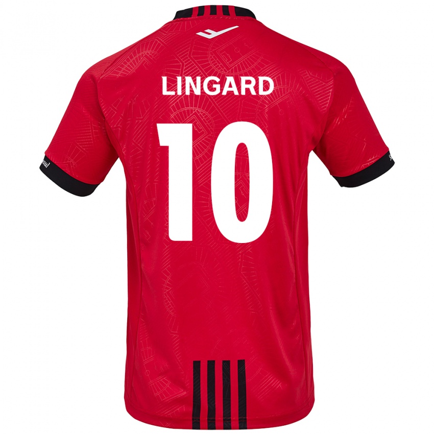 Niño Camiseta Jesse Lingard #10 Negro Rojo 1ª Equipación 2024/25 La Camisa Argentina