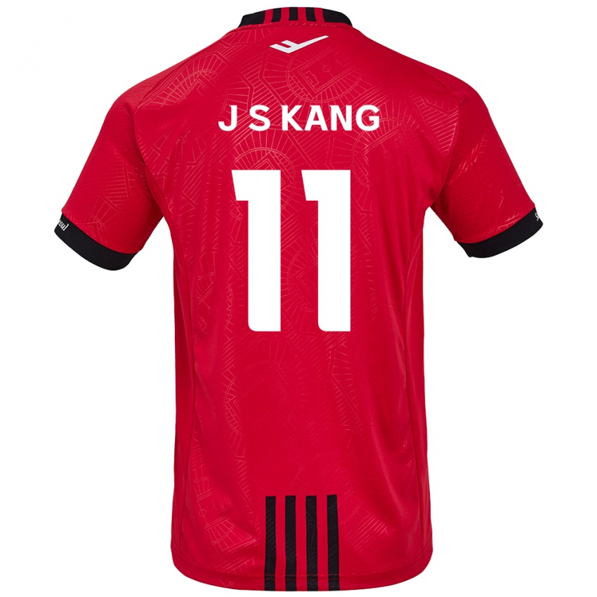 Niño Camiseta Seong-Jin Kang #11 Negro Rojo 1ª Equipación 2024/25 La Camisa Argentina