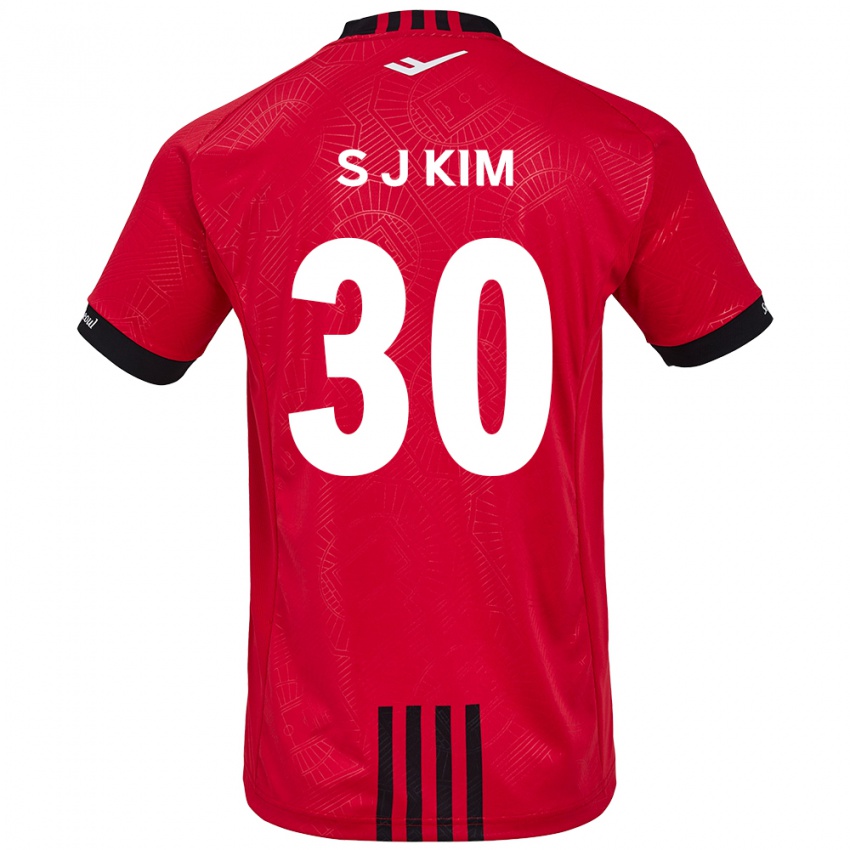 Niño Camiseta Ju-Sung Kim #30 Negro Rojo 1ª Equipación 2024/25 La Camisa Argentina