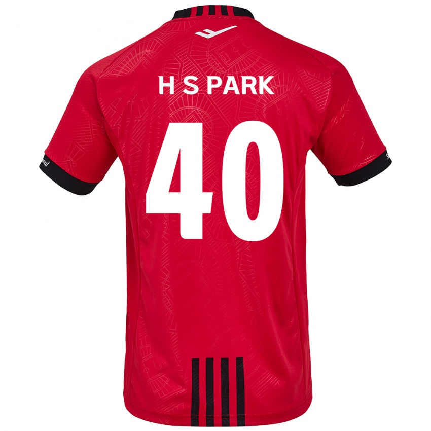 Niño Camiseta Seong-Hun Park #40 Negro Rojo 1ª Equipación 2024/25 La Camisa Argentina