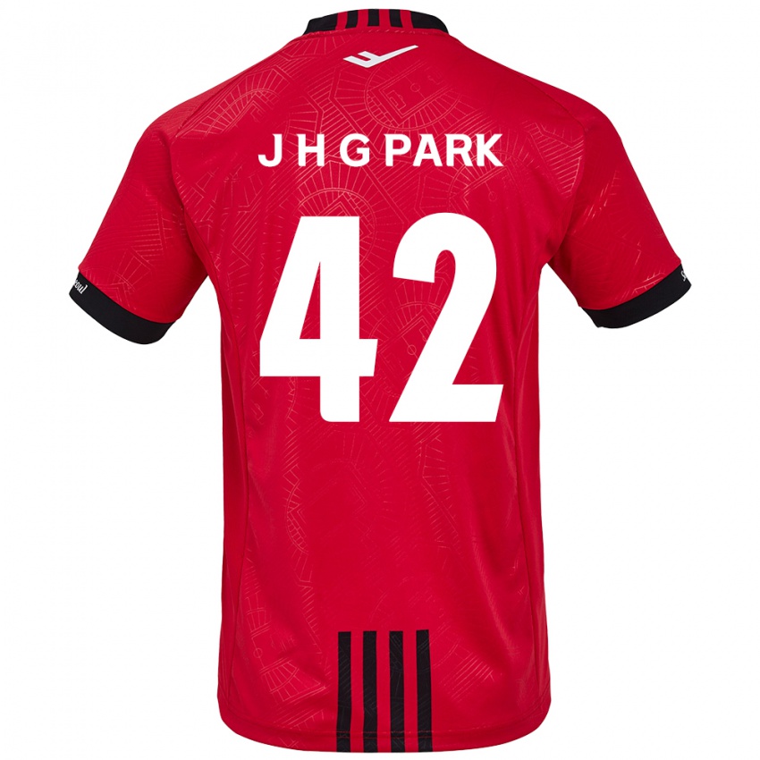 Niño Camiseta Jang Han-Gyeol Park #42 Negro Rojo 1ª Equipación 2024/25 La Camisa Argentina