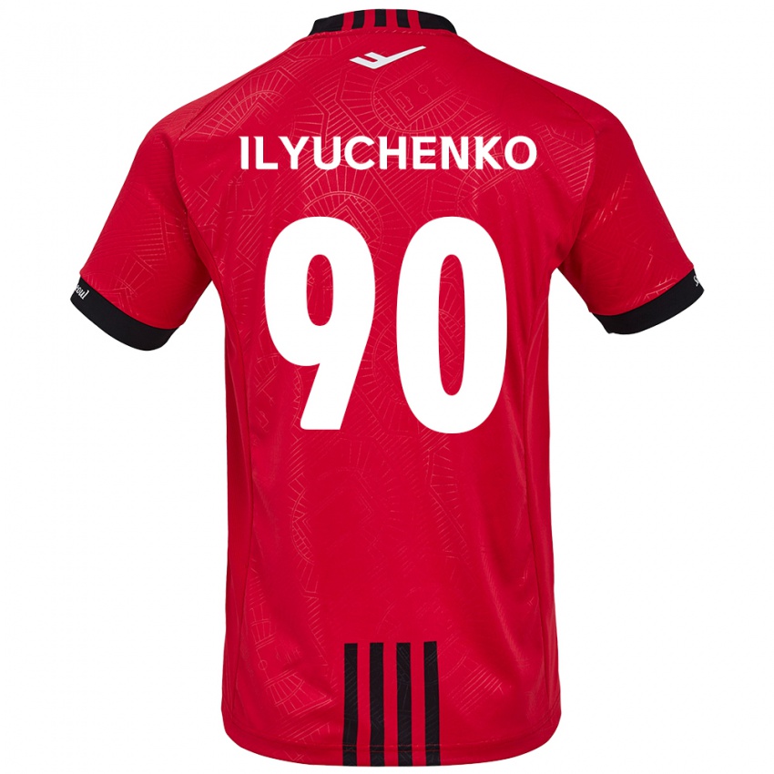 Niño Camiseta Stanislav Ilyuchenko #90 Negro Rojo 1ª Equipación 2024/25 La Camisa Argentina