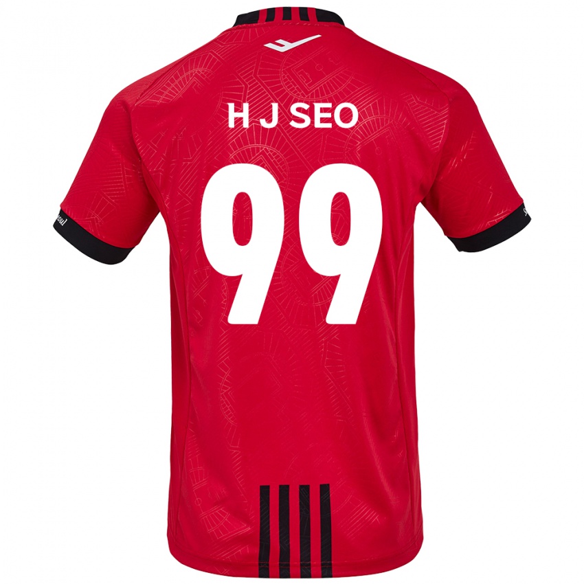 Niño Camiseta Ju-Hwan Seo #99 Negro Rojo 1ª Equipación 2024/25 La Camisa Argentina