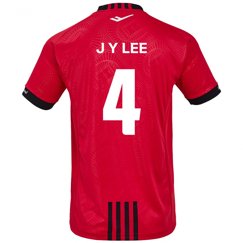 Niño Camiseta Young-Jun Lee #4 Negro Rojo 1ª Equipación 2024/25 La Camisa Argentina