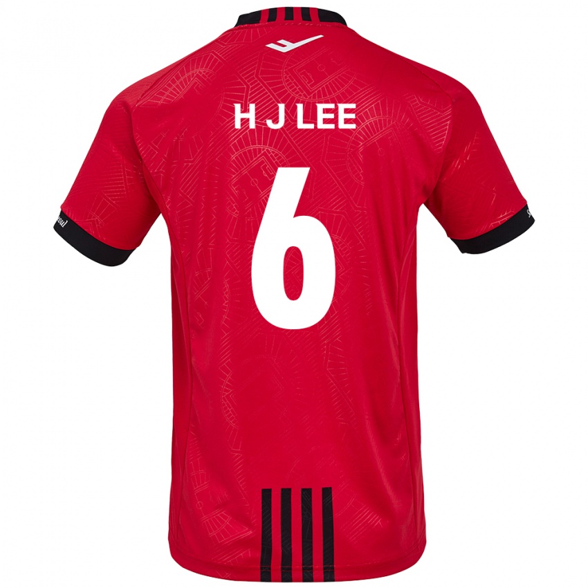 Niño Camiseta Ju-Hwan Lee #6 Negro Rojo 1ª Equipación 2024/25 La Camisa Argentina