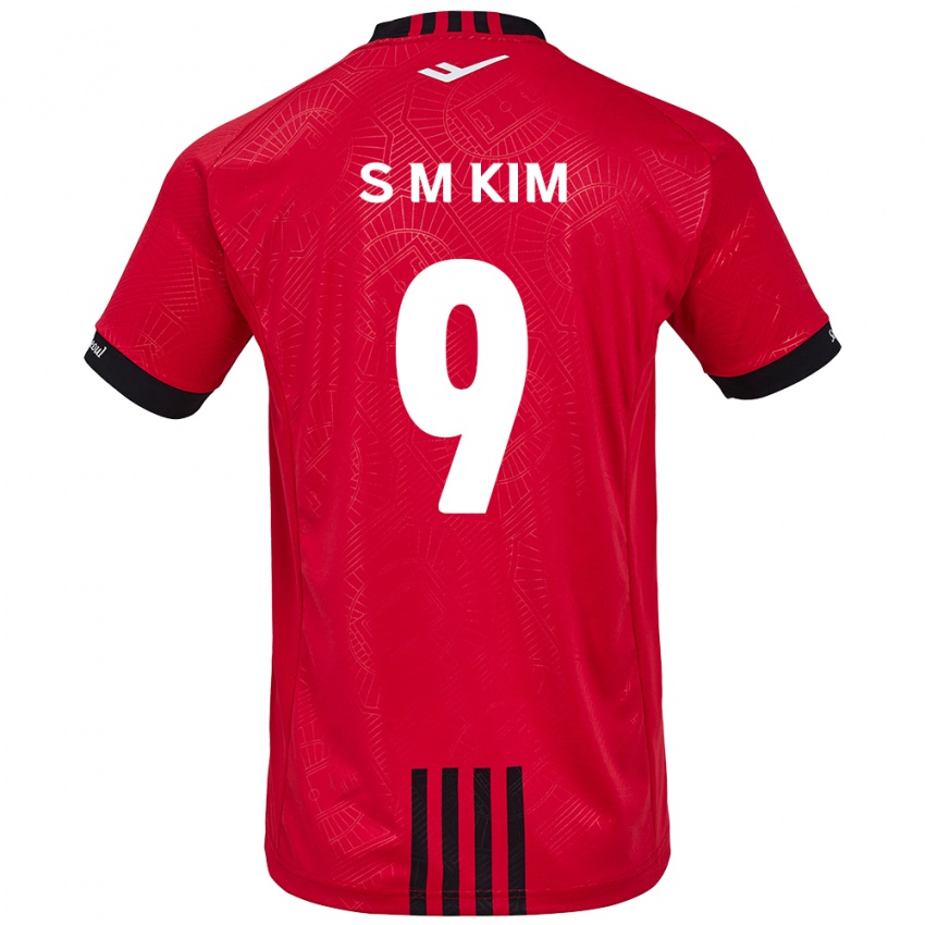 Niño Camiseta Min-Sung Kim #9 Negro Rojo 1ª Equipación 2024/25 La Camisa Argentina