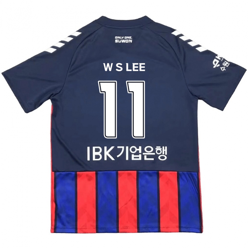 Niño Camiseta Seung-Woo Lee #11 Azul Rojo 1ª Equipación 2024/25 La Camisa Argentina