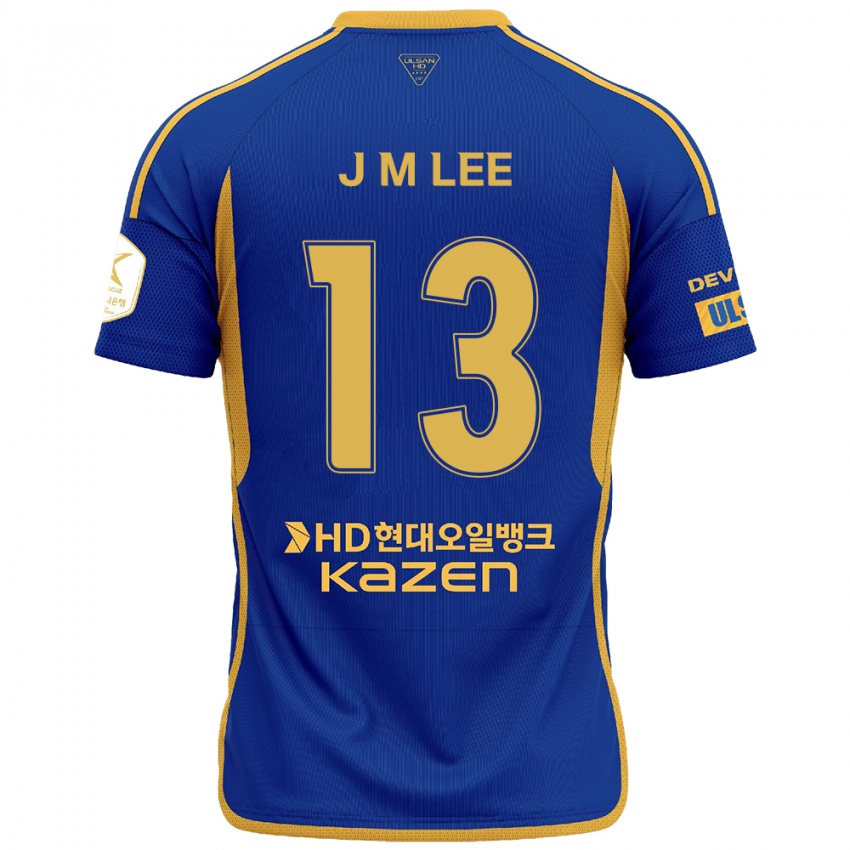 Niño Camiseta Myung-Jae Lee #13 Azul Amarillo 1ª Equipación 2024/25 La Camisa Argentina