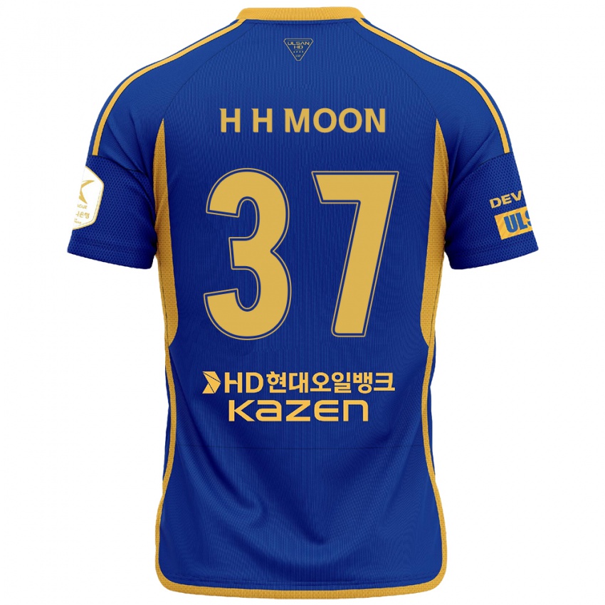 Niño Camiseta Hyeon-Ho Moon #37 Azul Amarillo 1ª Equipación 2024/25 La Camisa Argentina