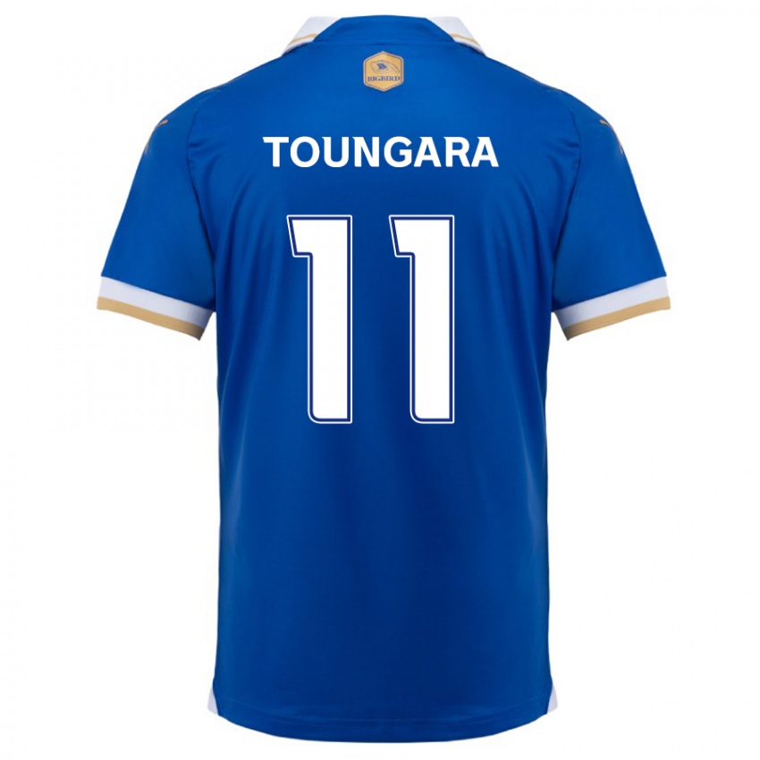 Niño Camiseta Aboubacar Toungara #11 Azul Blanco 1ª Equipación 2024/25 La Camisa Argentina