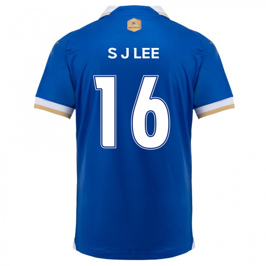 Niño Camiseta Jong-Sung Lee #16 Azul Blanco 1ª Equipación 2024/25 La Camisa Argentina