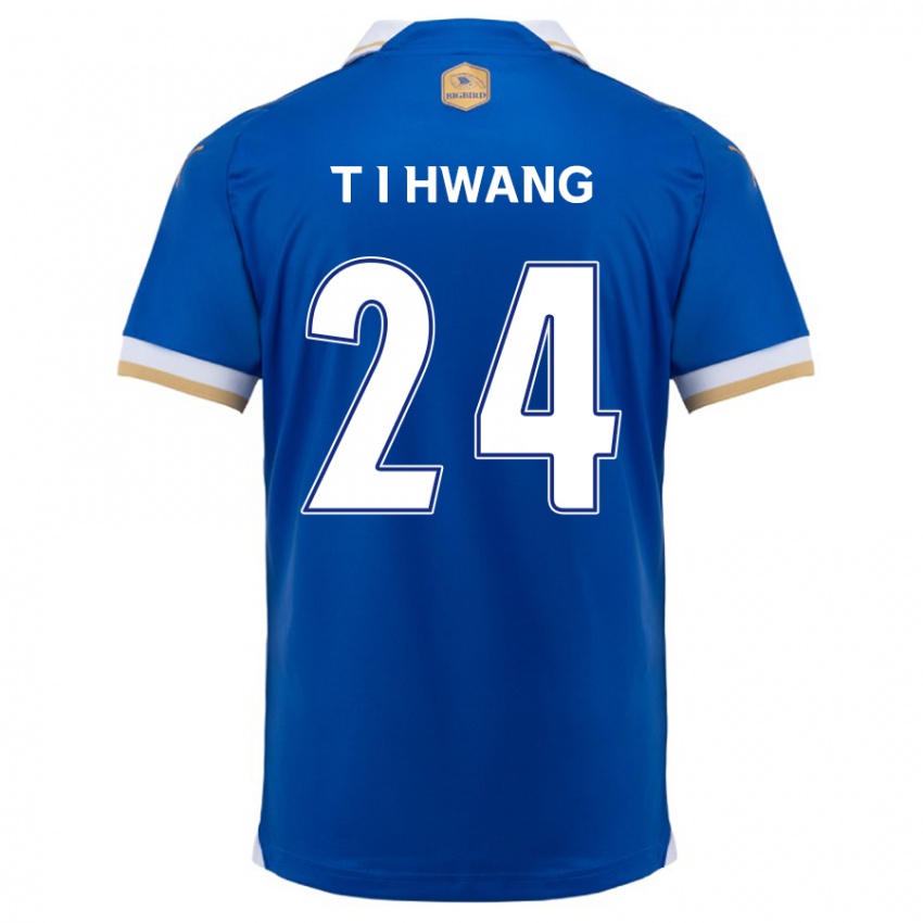 Niño Camiseta In-Taek Hwang #24 Azul Blanco 1ª Equipación 2024/25 La Camisa Argentina