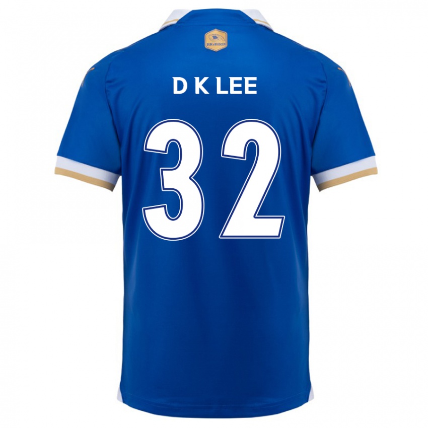 Niño Camiseta Kyu-Dong Lee #32 Azul Blanco 1ª Equipación 2024/25 La Camisa Argentina