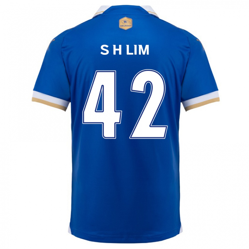 Niño Camiseta Hyun-Sub Lim #42 Azul Blanco 1ª Equipación 2024/25 La Camisa Argentina