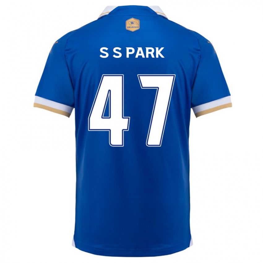 Niño Camiseta Seung-Soo Park #47 Azul Blanco 1ª Equipación 2024/25 La Camisa Argentina